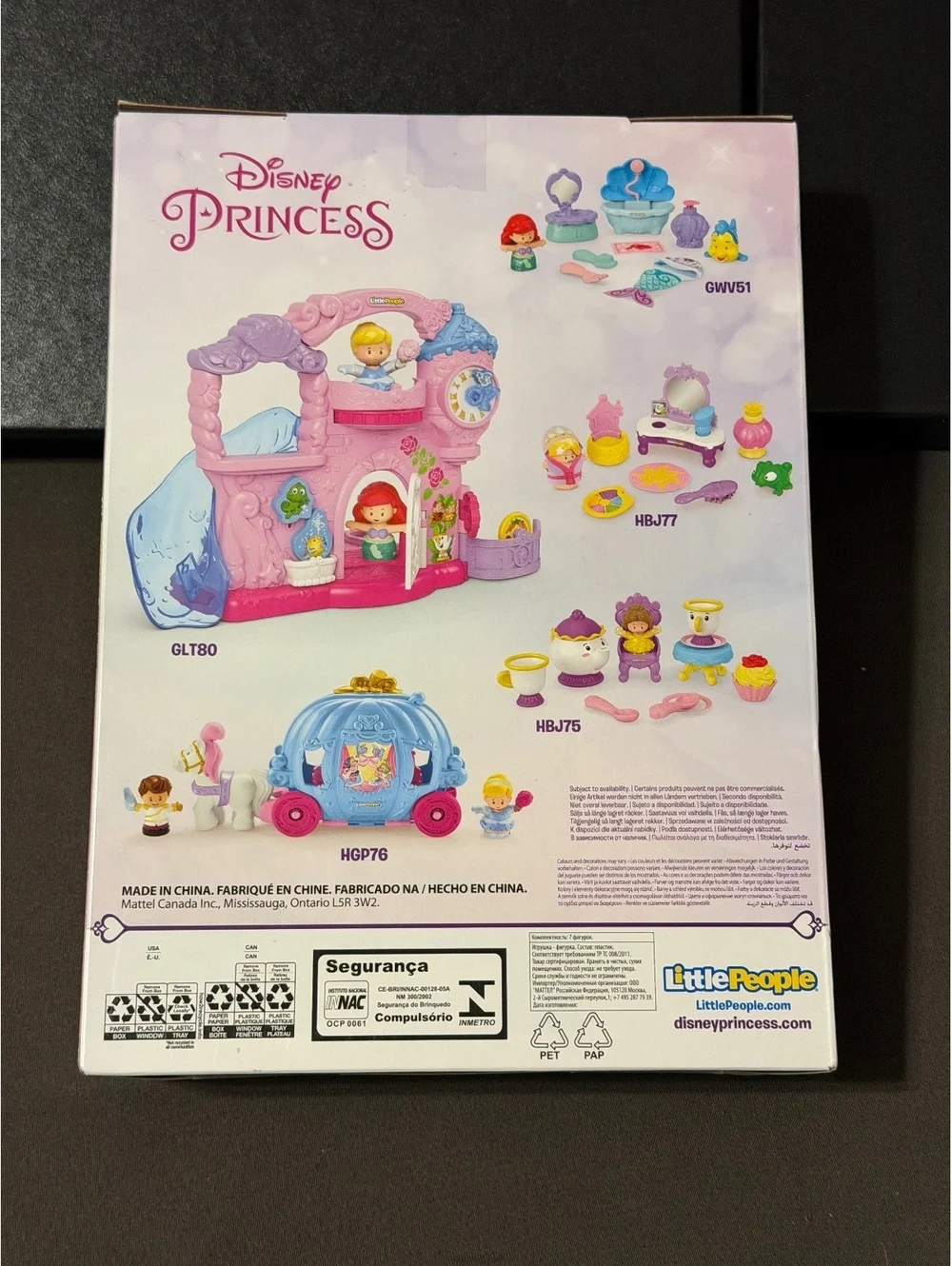 Little People Disney Princess Figures - Set of  7 Characters